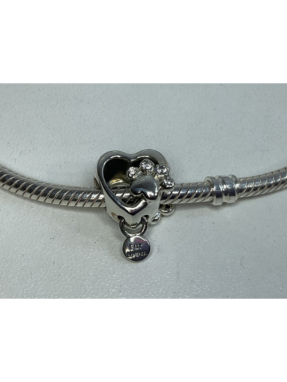 Pandora Fur Mom Heart Charm Retired